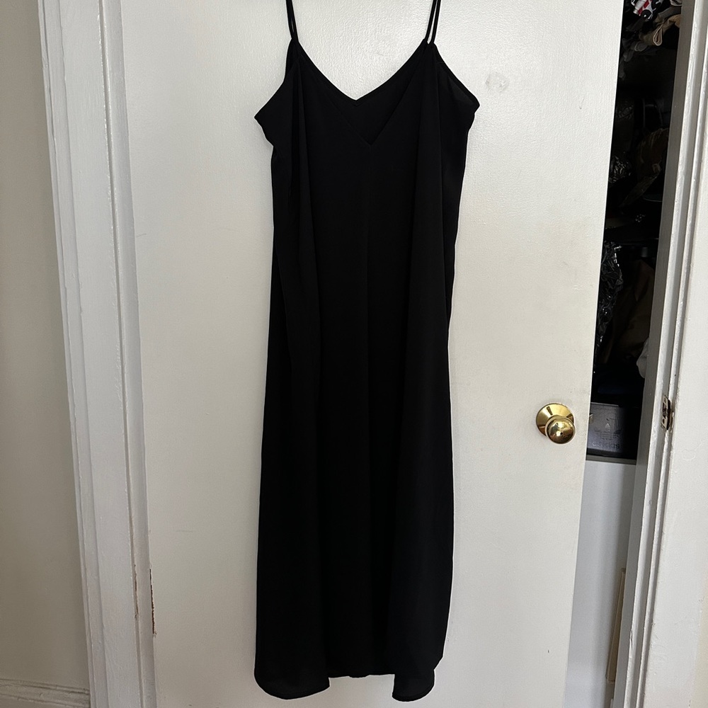 Leith Slinky Black Maxi Dress